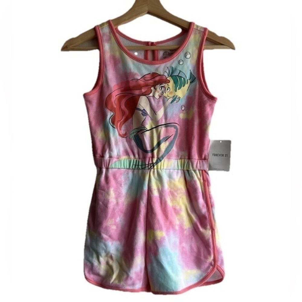 Forever 21 Disney Princess Ariel Terry Cloth Girls Romper Sz. 9/10 NWT!